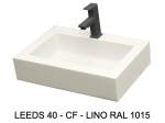 Lave-mains, sur mesure : L 50 à 80 x P 35 à 51 cm, finition lisse mate, 10 couleurs au choix, Anti bactérien, résine Akrytan® teinté dans la masse, Livraison Offerte.